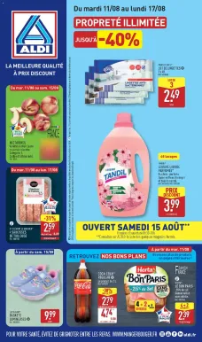 catalogue Aldi du 11 août 2026