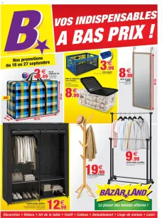 catalogue Bazarland du 16 septembre 2026
