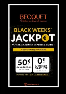 Catalogue Becquet BLACK FRIDAY 2025 du 04/11