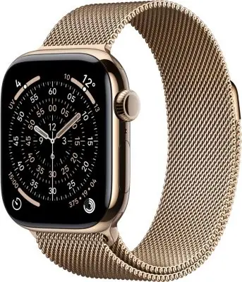 Montre connectée APPLE WATCH 42mm Tit Or Milanais Serie 11 Cellular Montre connectée APPLE WATCH 42mm Tit Or Milanais Serie 11 Cellular
