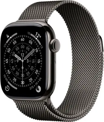 Montre connectée APPLE WATCH 46mm Tit Ardoise Milan Serie 11 M/L Cellular Montre connectée APPLE WATCH 46mm Tit Ardoise Milan Serie 11 M/L Cellular