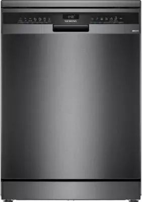 Lave vaisselle 60 cm SIEMENS SN23EC22AE, varioSpeed Plus, Acier brossé noir