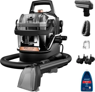 Nettoyeur détacheur BISSELL SpotClean Hydrosteam Pro B3700N, mode vapeur, 4 roues multidirectionnelles