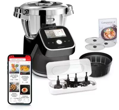 Robot multifonction MOULINEX I Companion Touch Pro XL Noir HF93D810 Robot multifonction MOULINEX I Companion Touch Pro XL Noir HF93D810
