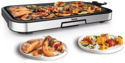 Plancha électrique TEFAL GIANT XL CB631D10 gris à poser, 55x30.4 cm Plancha électrique TEFAL GIANT XL CB631D10 gris à poser, 55x30.4 cm