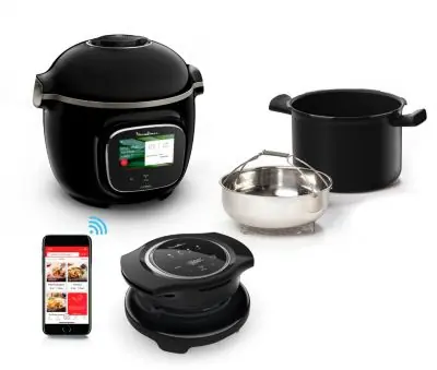 Cookeo MOULINEX YY5479FB noir Touch Wifi 6 L, 3 modes de cuisson + Extra Crisp