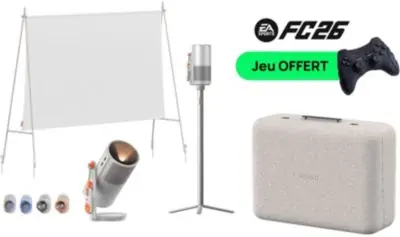 Vidéoprojecteur portable XGIMI Pack MoGo4 Grands Matchs + Jeu EA SPORTS FC™ 26 offert Vidéoprojecteur portable XGIMI Pack MoGo4 Grands Matchs + Jeu EA SPORTS FC™ 26 offert