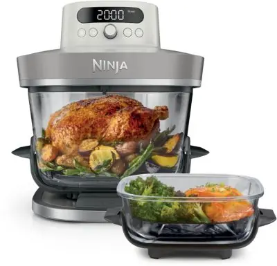 Friteuse sans huile NINJA CRISPi PRO 7-en1, 2 récipients en verre de 5.7 et 2.3L, AS101EULG beige Friteuse sans huile NINJA CRISPi PRO 7-en1, 2 récipients en verre de 5.7 et 2.3L, AS101EULG beige