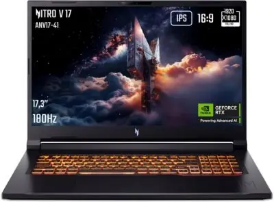 PC Gamer ACER Nitro V 17,3" FHD 144Hz AMD Ryzen 7 260 Nvidia GeForce RTX 5060 32 Go RAM DDR5 1 To PC Gamer ACER Nitro V 17,3" FHD 144Hz AMD Ryzen 7 260 Nvidia GeForce RTX 5060 32 Go RAM DDR5 1 To