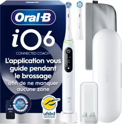 Brosse à dents électrique ORAL-B iO6 Series White Luxe Edition Brosse à dents électrique ORAL-B iO6 Series White Luxe Edition