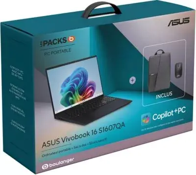 Ordinateur portable ASUS Pack Vivobook 16 S1607QA-MB122W Ordinateur portable ASUS Pack Vivobook 16 S1607QA-MB122W