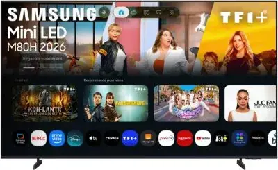 TV Mini LED SAMSUNG TU55M80H (2026) 55" (138 cm) 4K - Smart TV avec IA TV Mini LED SAMSUNG TU55M80H (2026) 55" (138 cm) 4K - Smart TV avec IA