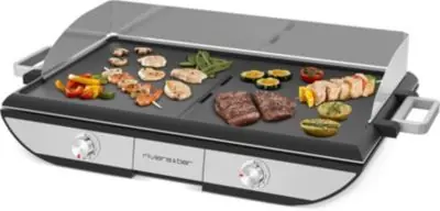 Plancha électrique RIVIERA ET BAR QPL 650 noir gris à poser, 50x30 cm Plancha électrique RIVIERA ET BAR QPL 650 noir gris à poser, 50x30 cm
