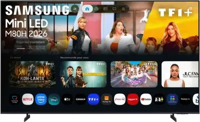 TV Mini LED SAMSUNG TU65M80H (2026) 65" (163 cm) 4K - Smart TV avec IA TV Mini LED SAMSUNG TU65M80H (2026) 65" (163 cm) 4K - Smart TV avec IA
