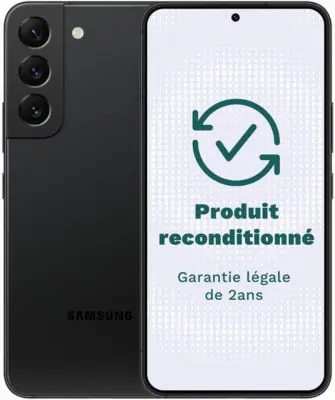 Smartphone SAMSUNG Galaxy S22 5G 128Go Noir Très Bon État avec Batterie Neuve - Smartphone SAMSUNG Galaxy S22 5G 128Go Noir Très Bon État avec Batterie Neuve -