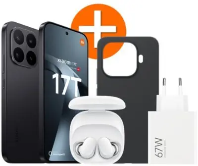 Smartphone XIAOMI Pack 17T 5G 256Go Noir + Redmi Buds 6 + Chargeur 67W Smartphone XIAOMI Pack 17T 5G 256Go Noir + Redmi Buds 6 + Chargeur 67W