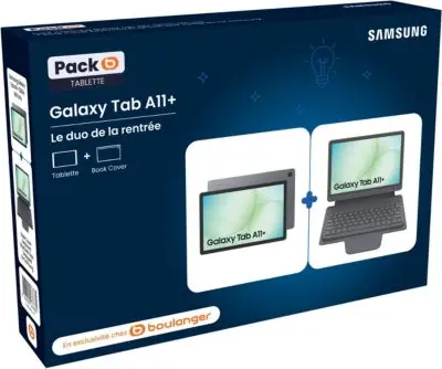 Tablette Android SAMSUNG Pack Galaxy Tab A11+ 128Go / Bookcover Tablette Android SAMSUNG Pack Galaxy Tab A11+ 128Go / Bookcover