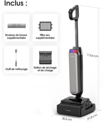 Tineco - Aspirateur Laveur Floor One S9 Artist Steam Pro Avec Fonction Vapeur Tineco - Aspirateur Laveur Floor One S9 Artist Steam Pro Avec Fonction Vapeur