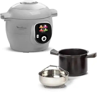 Moulinex - Cookeo Ce854b10 Gris 6 L, 6 Modes De Cuisson, 80 Recettes Moulinex - Cookeo Ce854b10 Gris 6 L, 6 Modes De Cuisson, 80 Recettes