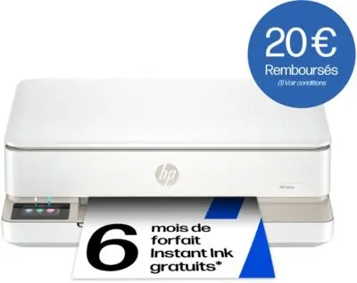 Hp - Imprimante Jet D'encre Envy 6132e/6120e Éligible Instant Ink Hp - Imprimante Jet D'encre Envy 6132e/6120e Éligible Instant Ink
