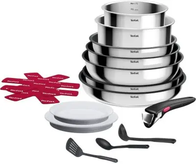 Tefal - Batterie De Cuisine Ingenio Cook Eat 15 Pcs L881sf04 Tefal - Batterie De Cuisine Ingenio Cook Eat 15 Pcs L881sf04