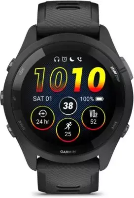 Garmin - Montre Connectée Forerunner 265 Music Noire / Gris Amoled Gps Ip6x Garmin - Montre Connectée Forerunner 265 Music Noire / Gris Amoled Gps Ip6x
