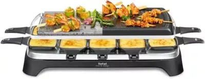 Tefal - Raclette Re45a812 Double Plaque - 10 Personnes