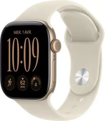 Apple Watch - Montre Connectée Serie 12 42mm Alu Or Clair / Sable S/M