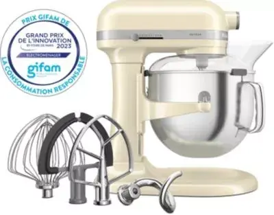 Kitchenaid - Robot Pâtissier 5ksm70shxeac À Bol Relevable 6.6l Crème