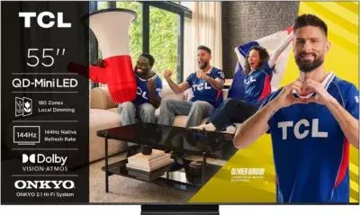 Tcl - Tv Mini Led 55c69k Pro (2026) 55" (139 Cm) - 144hz, Smart Tv, Système Audio Onkyo