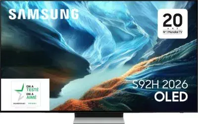 Samsung - Tv Oled Tq55s92h (2026) 55" (138 Cm) 4k - Expérience Gaming, Smart Tv Avec Ia, Anti-Reflet