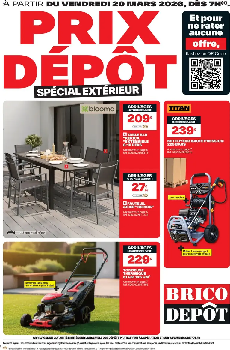 Catalogue Brico Dépôt arrivage du 20/03/2026 (France, PDF)