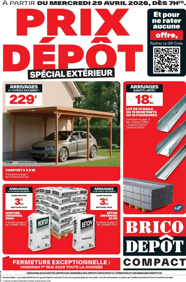 Catalogue Brico Dépôt arrivage du 29/04/2026 (France, PDF)