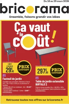 Bricorama catalogue 18/03/2026 - nouveau prospectus