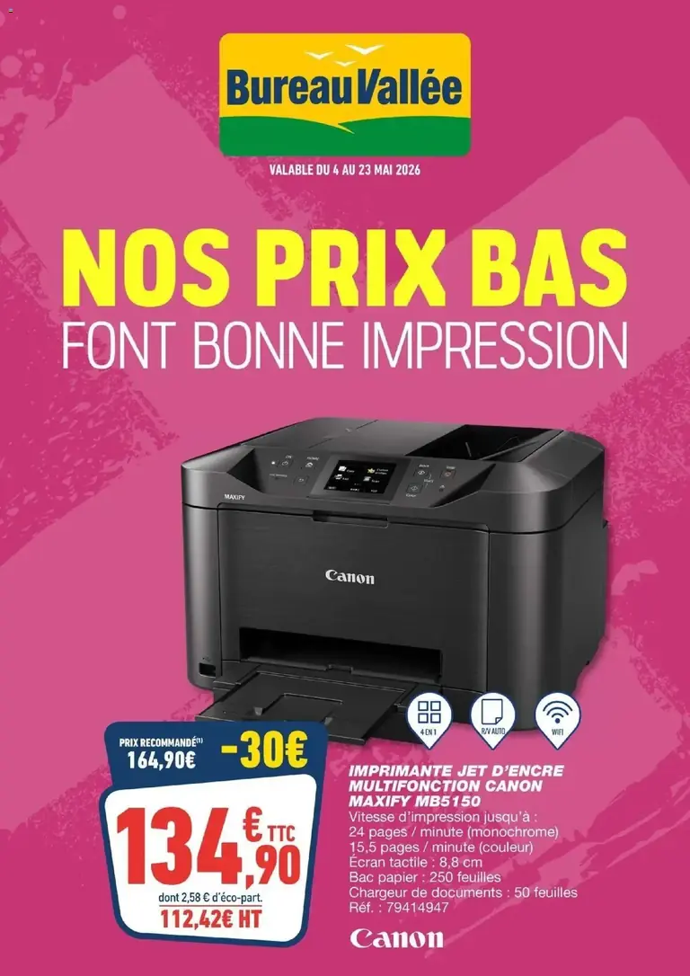 Bureau Vallée catalogue 04/05/2026 - nouveau prospectus