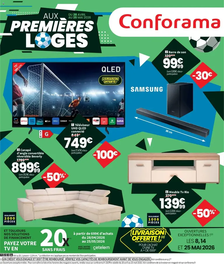 Conforama catalogue 28/04/2026 - nouveau prospectus