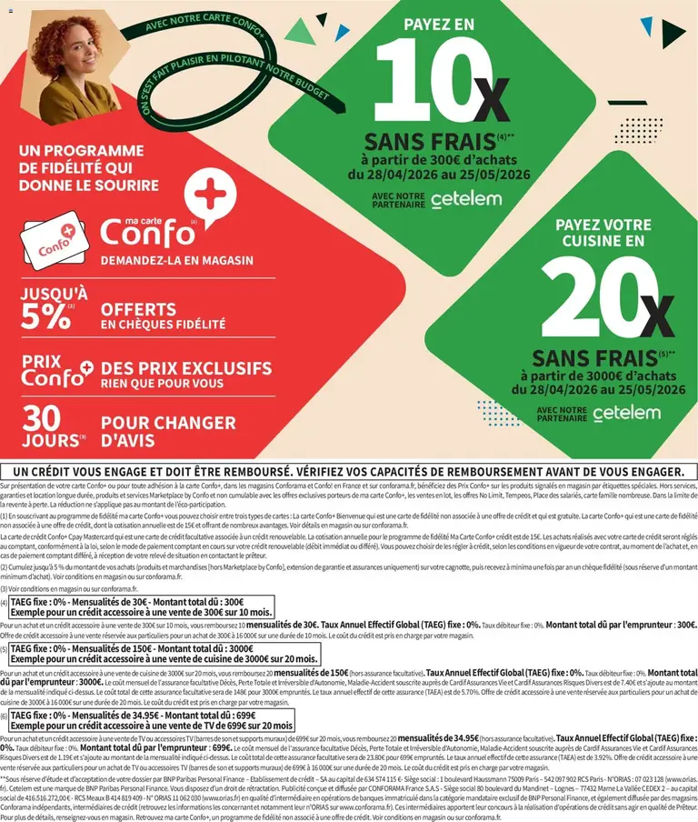 Conforama catalogue 28/04/2026 - nouveau prospectus