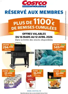 Costco catalogue 16/03/2026 - nouveau prospectus