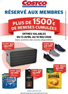 Costco catalogue 13/04/2026 - nouveau prospectus
