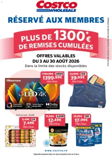 catalogue Costco du 3 août 2026