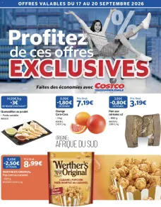 catalogue Costco du 17 septembre 2026