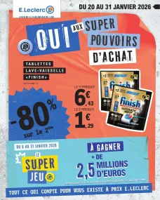 Catalogue Leclerc à venir 20/01/2026