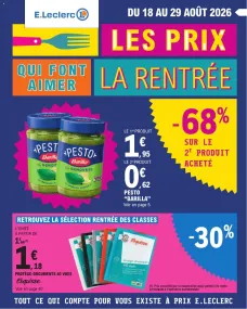 catalogue E.Leclerc du 18 août 2026