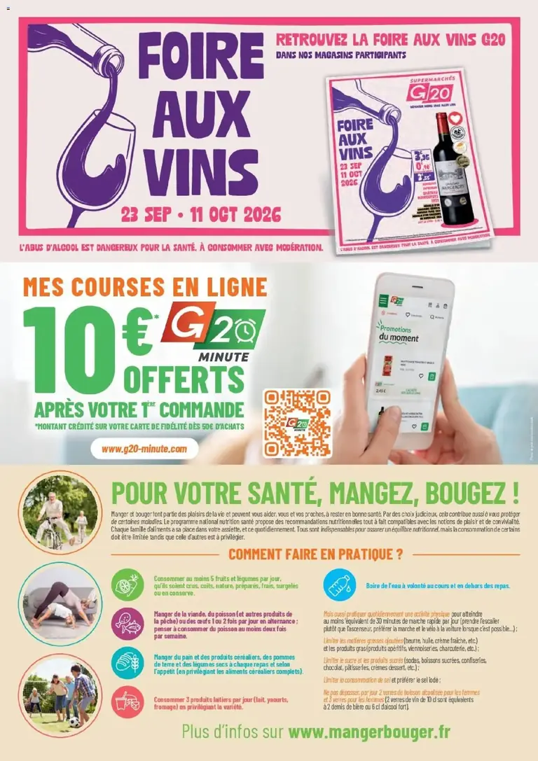 catalogue G20 Supermarchés du 23 septembre 2026