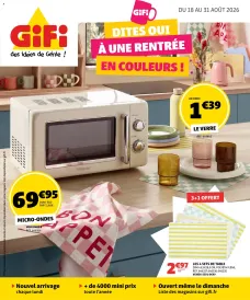 catalogue GiFi du 18 août 2026