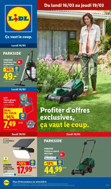Catalogue LIDL à venir 16/03/2026