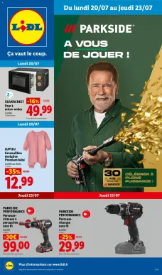 catalogue LIDL du 20 juillet 2026