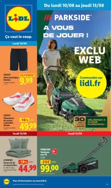 catalogue LIDL du 10 août 2026
