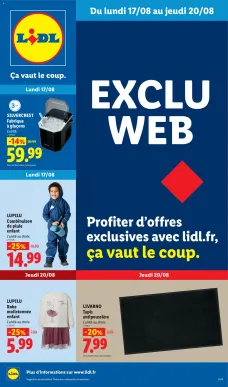 catalogue LIDL du 17 août 2026