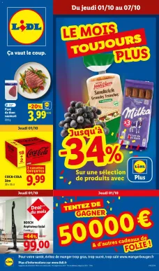 catalogue LIDL du 1 octobre 2026